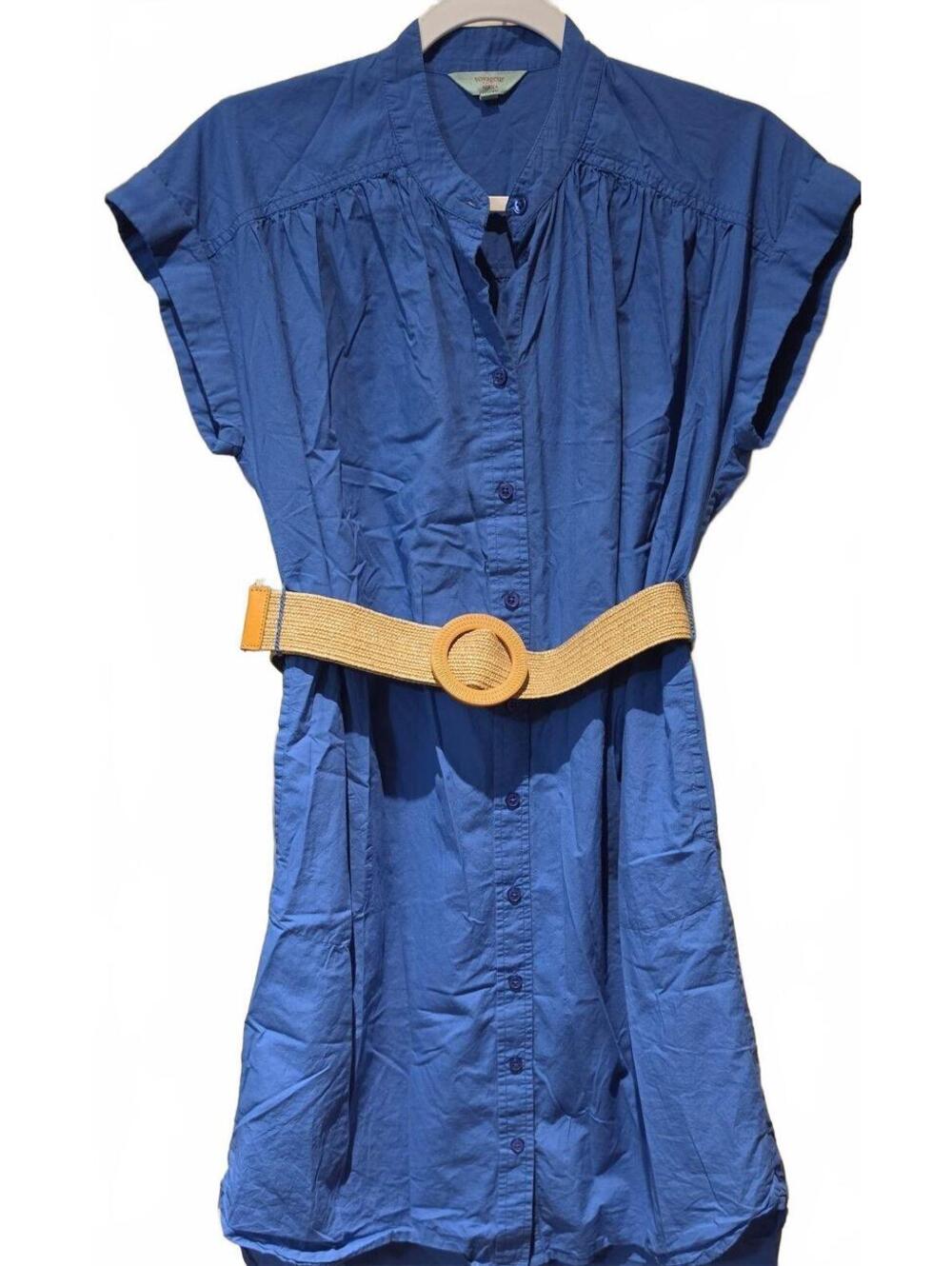 MerSea Essential Shirt Dress Blue Cotton Women’s Size XS full button